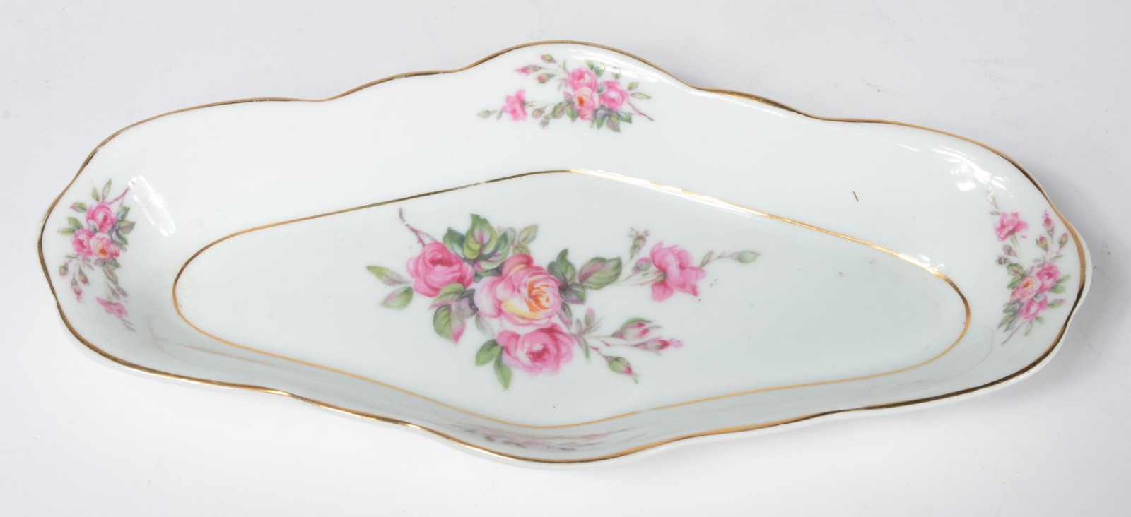 Aparelho de jantar de porcelana Real, branca com flores em... - foto 6 de 8