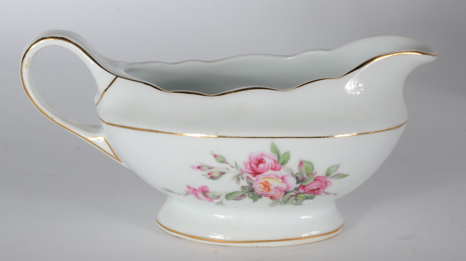 Aparelho de jantar de porcelana Real, branca com flores em... - foto 7 de 8