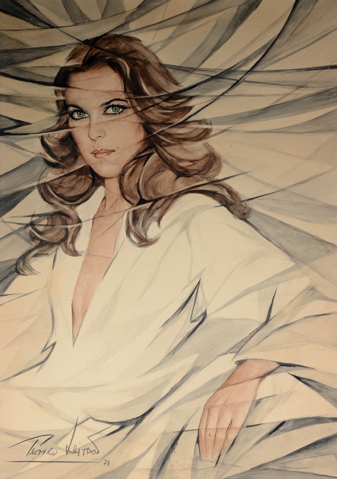 Pedro Leitão (1922-2009), Retrato de Djenane Machado - foto 1 de 4