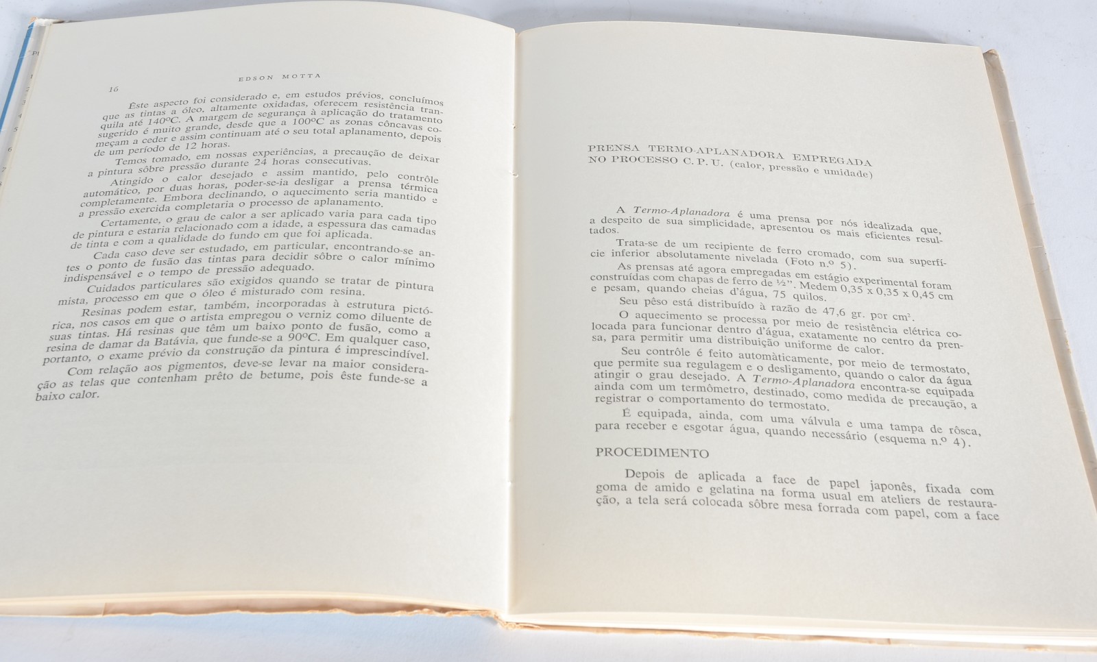 Três livros: A)Edson Motta - Restauração de pinturas em... - foto 7 de 8
