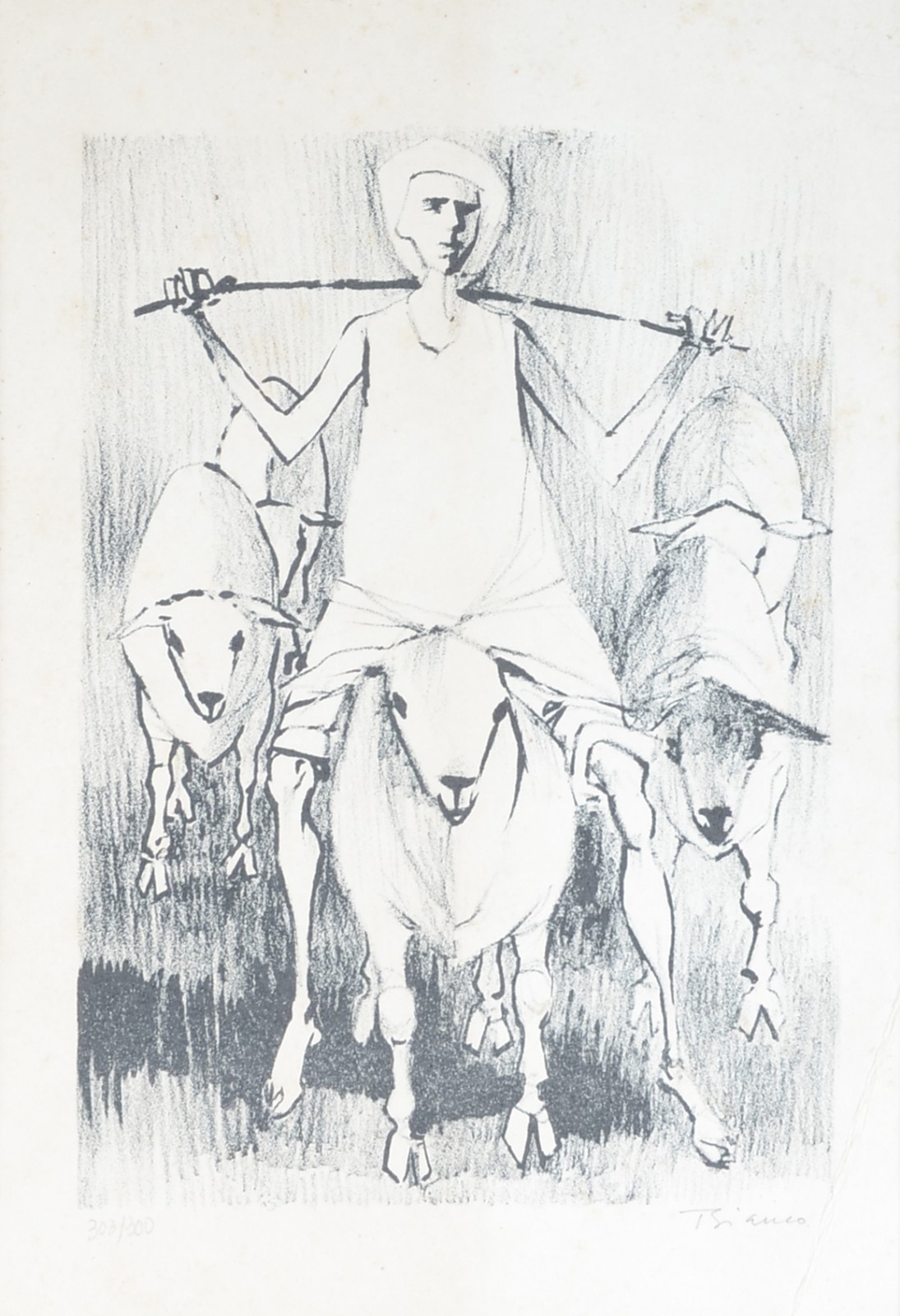 Enrico Bianco (1918-2013), Menino com carneiros - foto 1 de 5