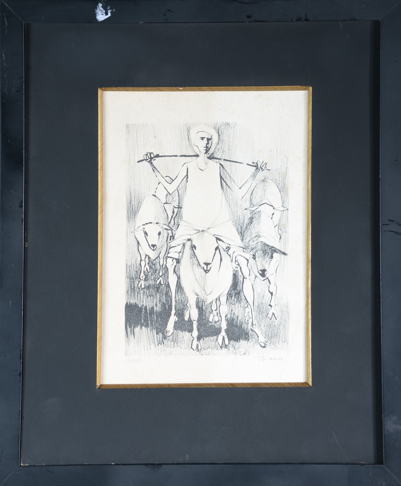 Enrico Bianco (1918-2013), Menino com carneiros - foto 2 de 5