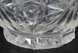Par de garrafas de cristal lapidado com bocal d... - Par de garrafas de cristal lapidado com bocal de prata contraste  800 mls 