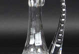Licoreira com alça de cristal  tcheco lapidado - Licoreira com alça de cristal  tcheco lapidado