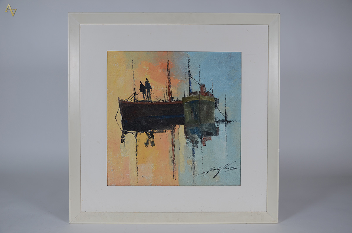 SANSÃO PEREIRA (1926 - 2014) - Marinha - ost - 50 x 50 - foto 1 de 3