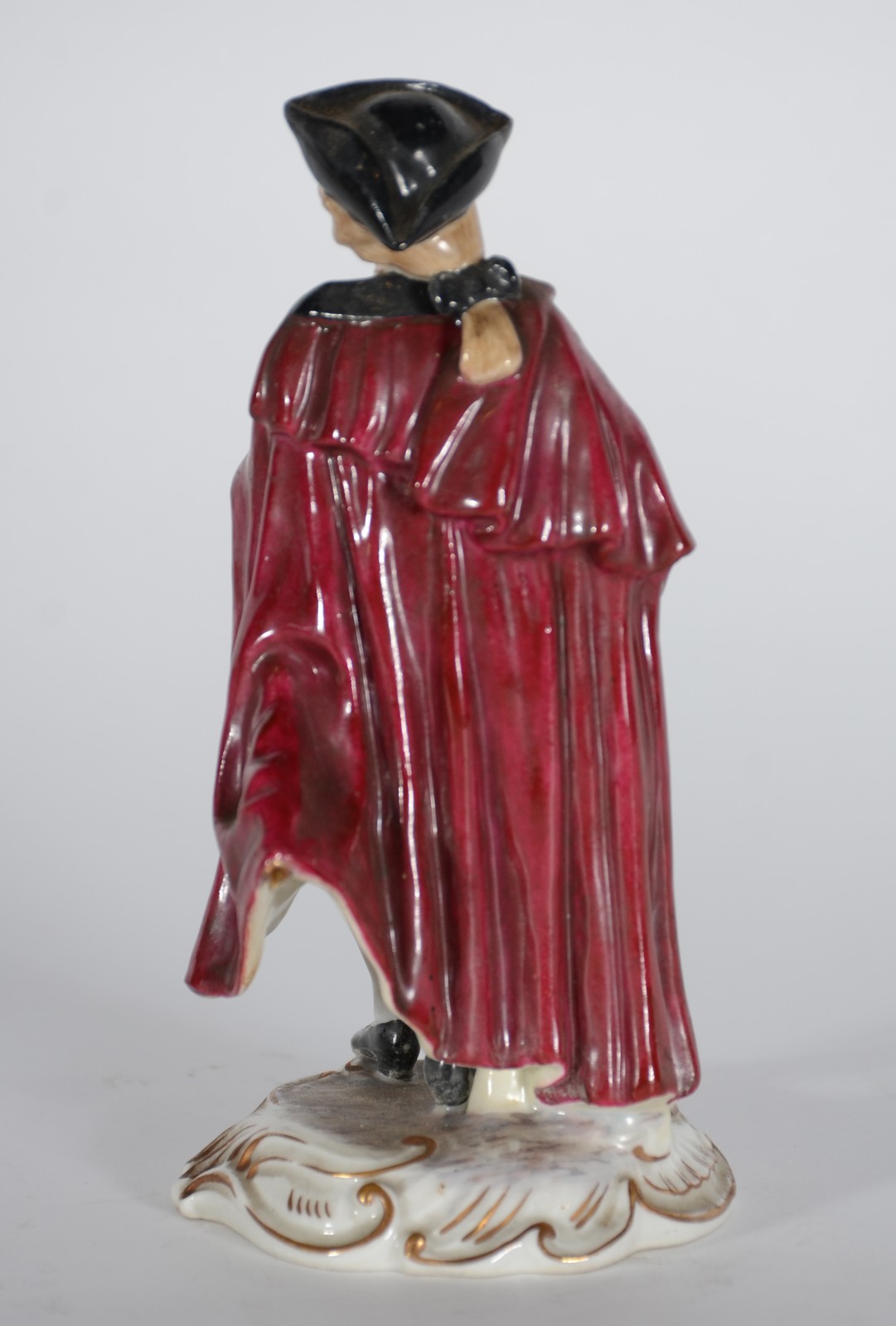 Escultura de porcelana italiana policromada representando figura de... - foto 6 de 7