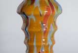 Vaso de vidro tcheco mesclado "Kralik glass". - Vaso de vidro tcheco mesclado "Kralik glass".