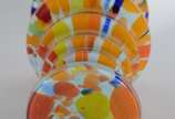 Vaso de vidro tcheco mesclado "Kralik glass". - Vaso de vidro tcheco mesclado "Kralik glass".