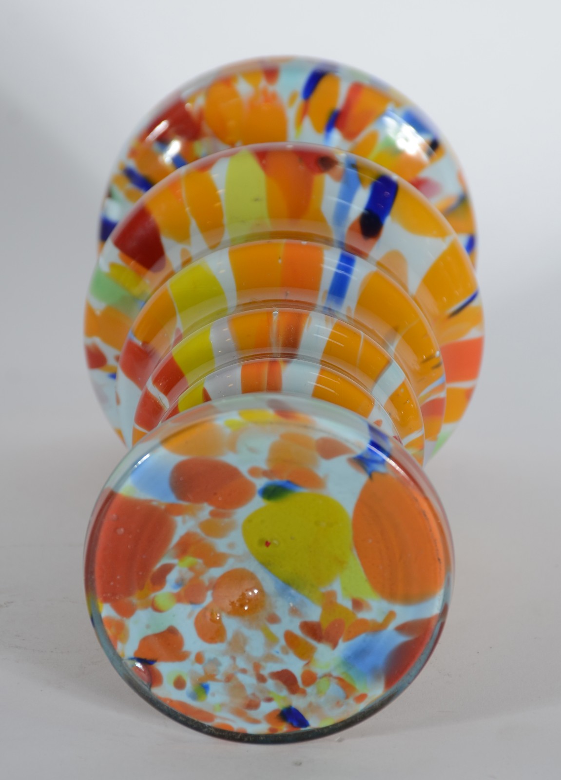 Vaso de vidro tcheco mesclado "Kralik glass". - foto 3 de 3