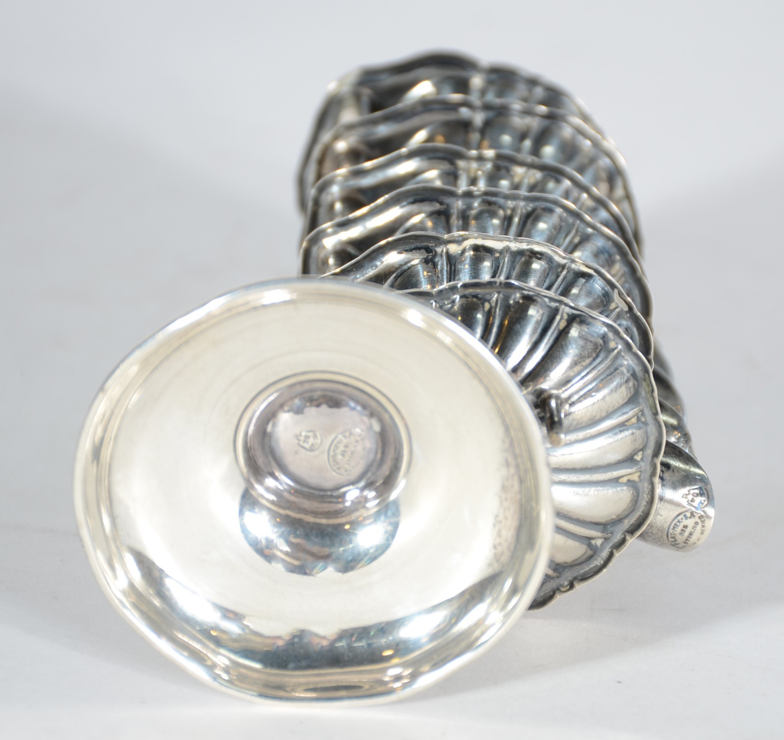 Conjunto com 6 cinzeiros individuas com suporte de prata Sterling... - foto 5 de 6