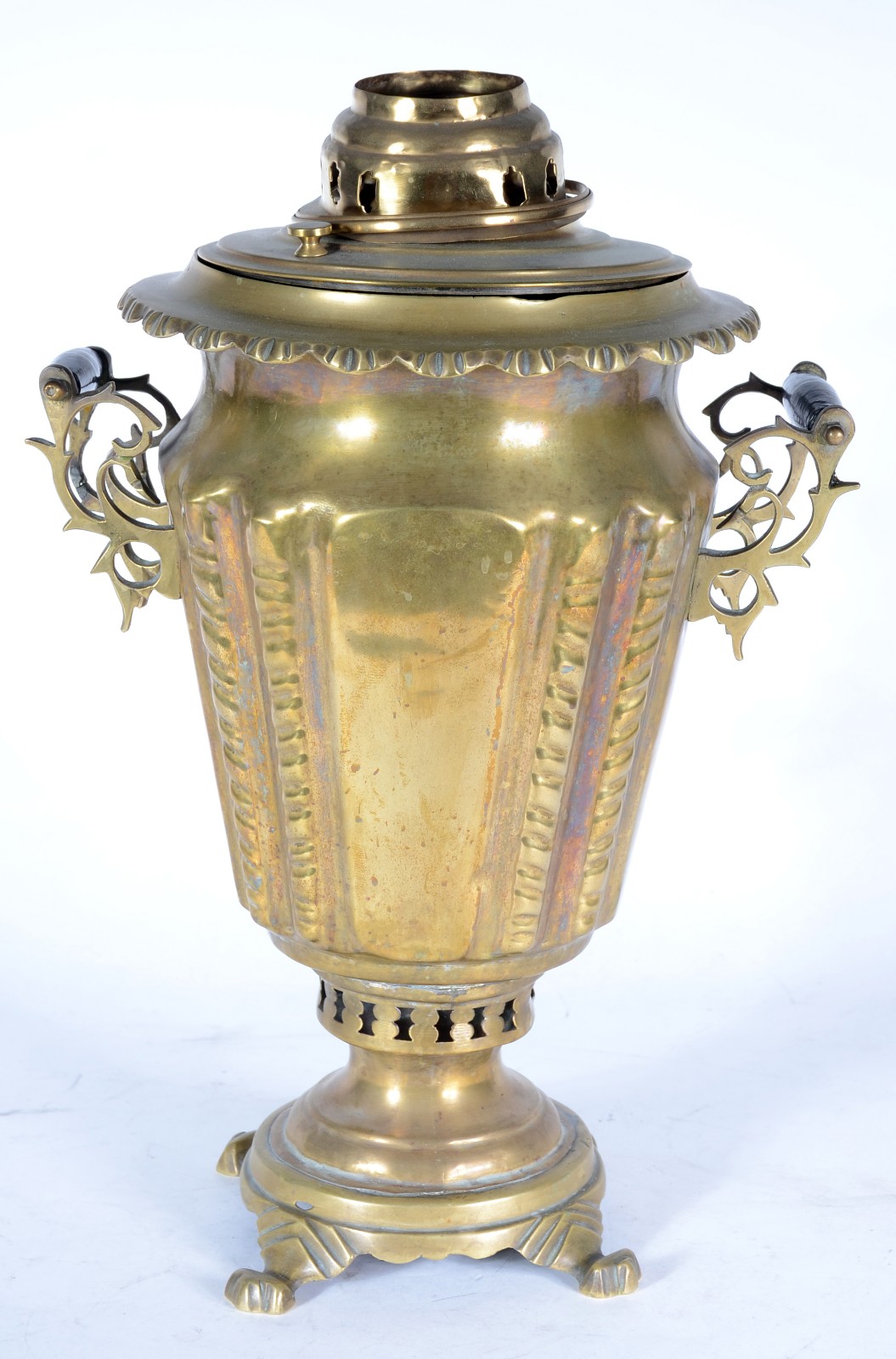 Samovar de metal dourado. Desgastes. - foto 6 de 9