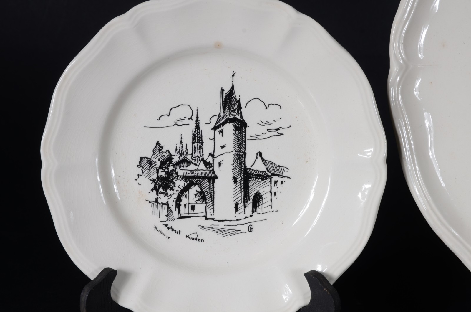 Service 'Alsace' - Dessiné par Robert Kuven - três peças de faiança... - foto 2 de 7