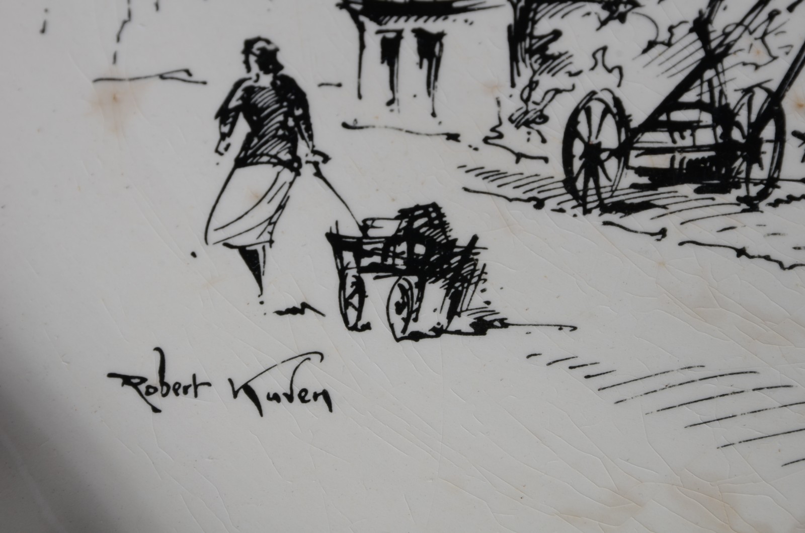Service 'Alsace' - Dessiné par Robert Kuven - três peças de faiança... - foto 6 de 7
