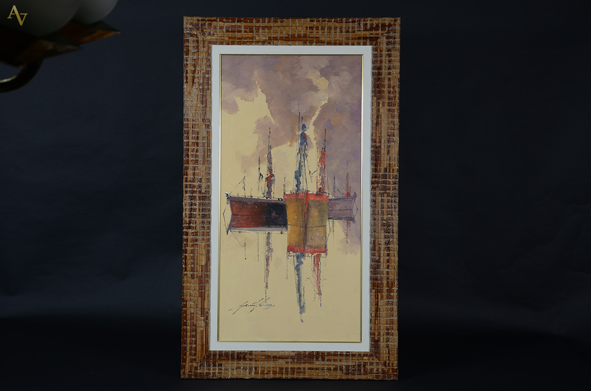 SANSÃO PEREIRA (1926 - 2014) - Marinha - ost - 100 x 50 - foto 1 de 4