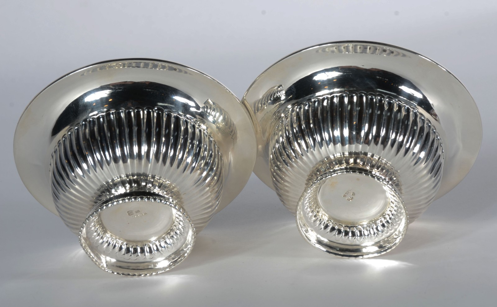 Par de bowls de prata portuguesa, contraste Águia - 1º título... - foto 4 de 5