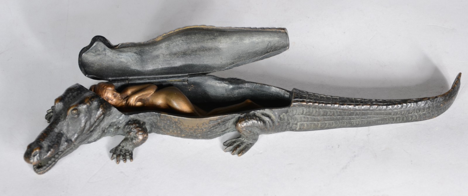 Franz Xaver Bergmann (1861-1936), Surprise Crocodile - foto 1 de 6