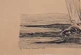 Clóvis Graciano (1907-1988), Figuras - Duas gravuras. Datadas 69. Papel com desgastes. Sem moldura.