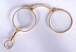 Antigo L'orgnon óculos de uma só haste em ouro ... - Antigo L'orgnon óculos de uma só haste em ouro 18 k.