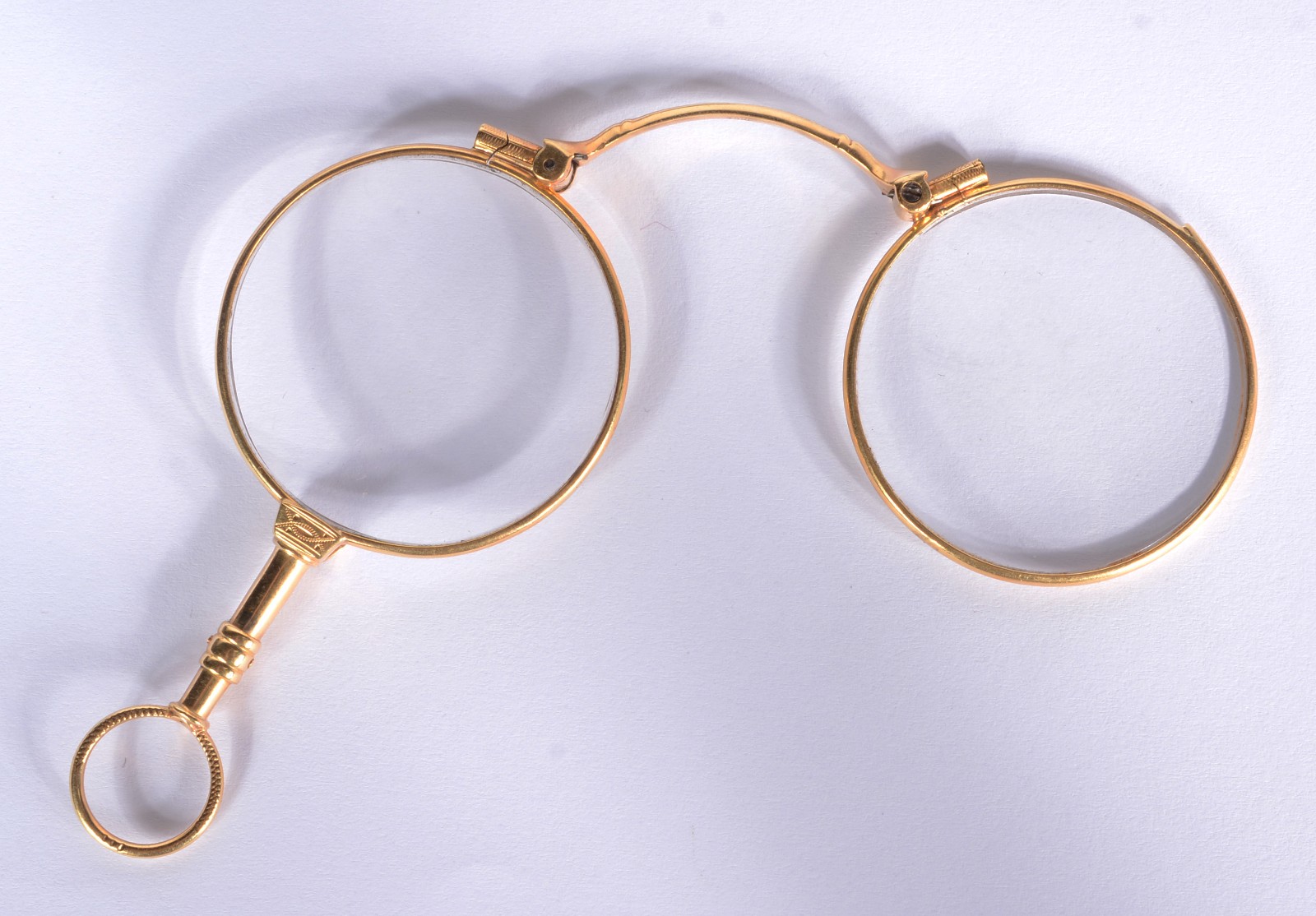 Antigo L'orgnon óculos de uma só haste em ouro 18 k. - foto 1 de 4