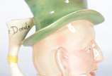 Beswick, Title Deeds - Jarra de faiança inglesa Beswick na forma de figura com cartola em policromia.