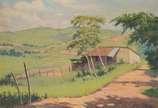 Guttmann Bicho (1888-1955), Paisagem rural - Óleo sobre tela.