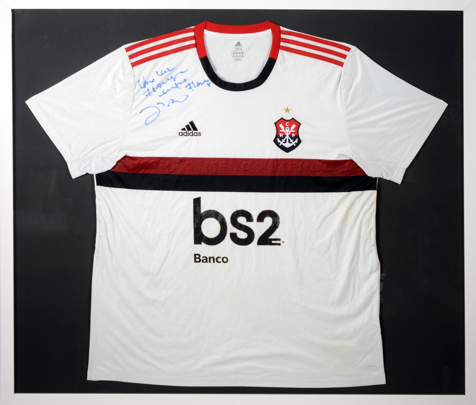 Camisa do Flamengo com autografo do Zico. - foto 1 de 4