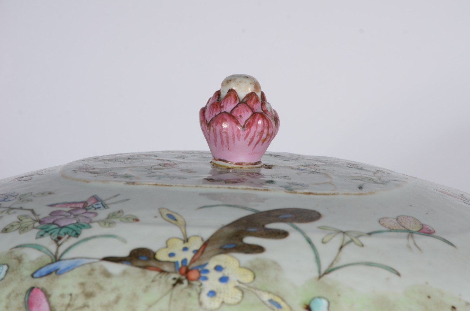 Original caçarola com banho maria, em porcelana chinesa de formato... - foto 3 de 9