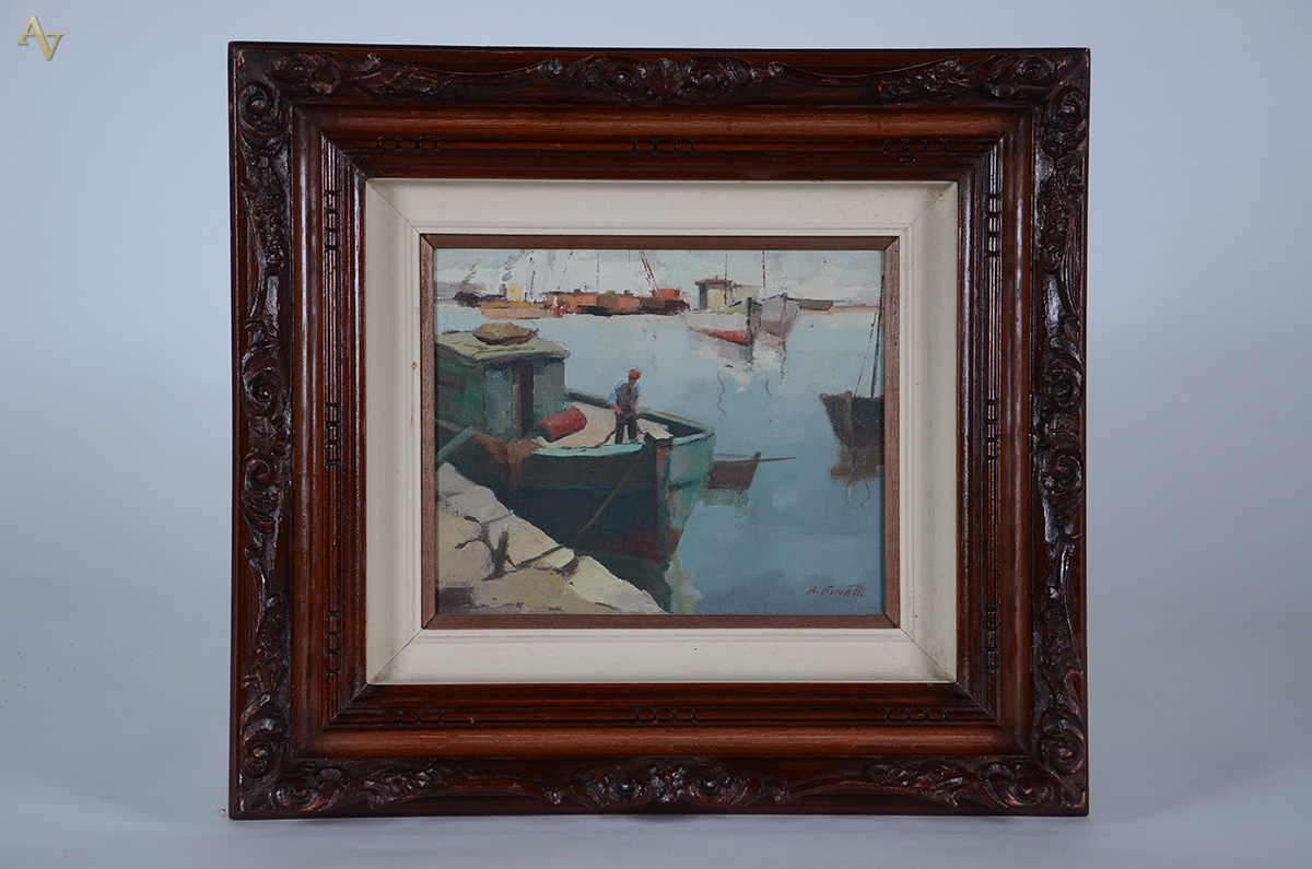 A. FINATTI (1923 - 2008) - Marinha - ost - 22 x 27 - foto 1 de 4