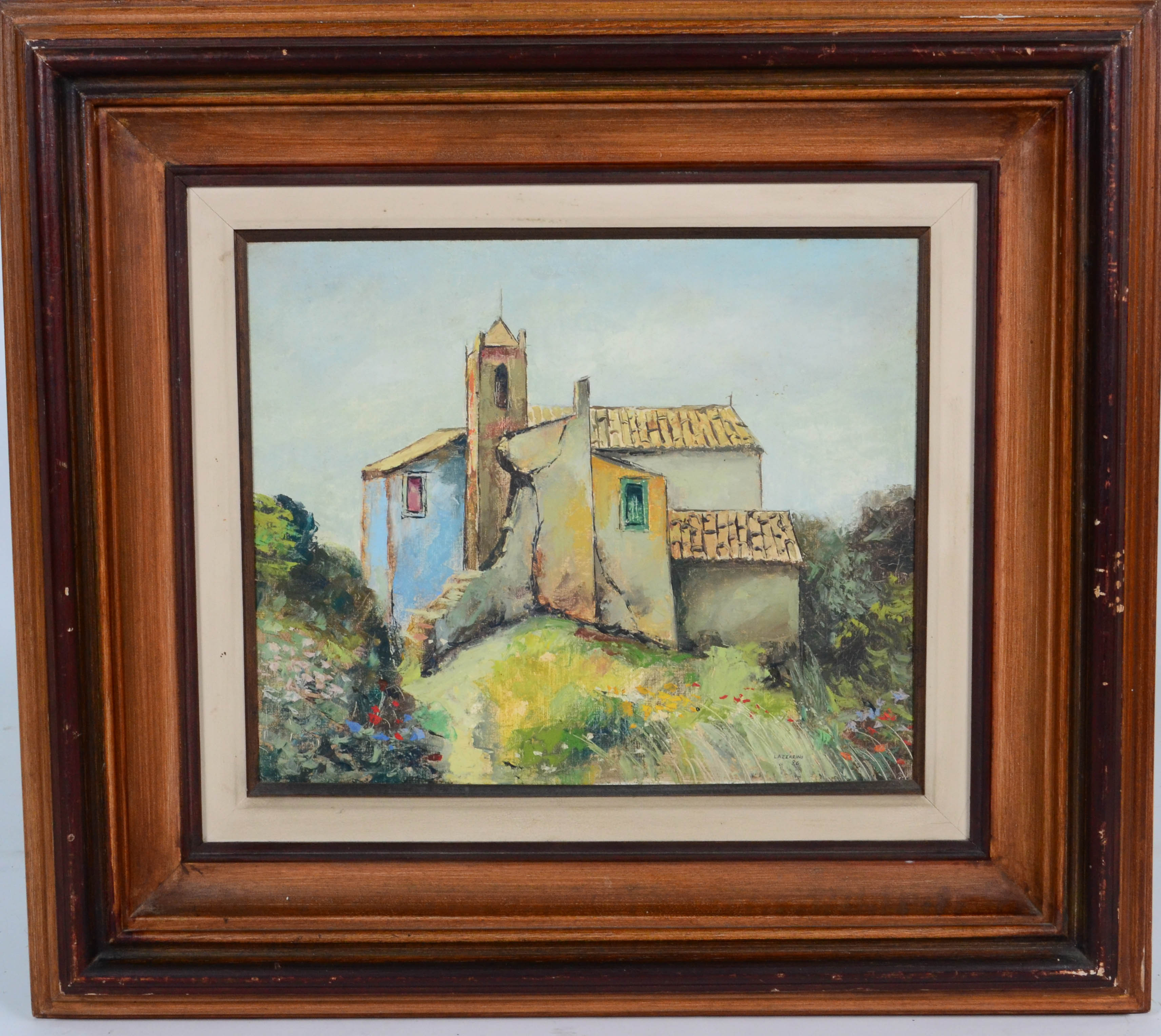  Domenico Lazzarini (1920-1987), Paisagem com casarios - foto 1 de 3