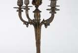 Candelabro para 4 luzes de bronze adaptado para... - Candelabro para 4 luzes de bronze adaptado para luminária.