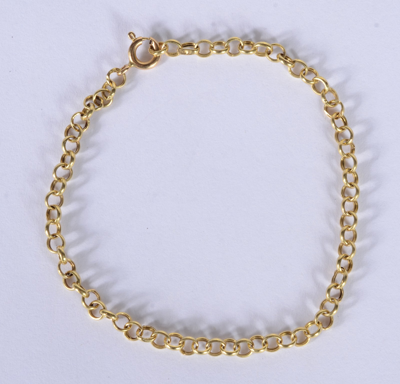 Pulseira com elos portugueses de ouro 18 k., contraste 750 mls. (Por... - foto 1 de 4