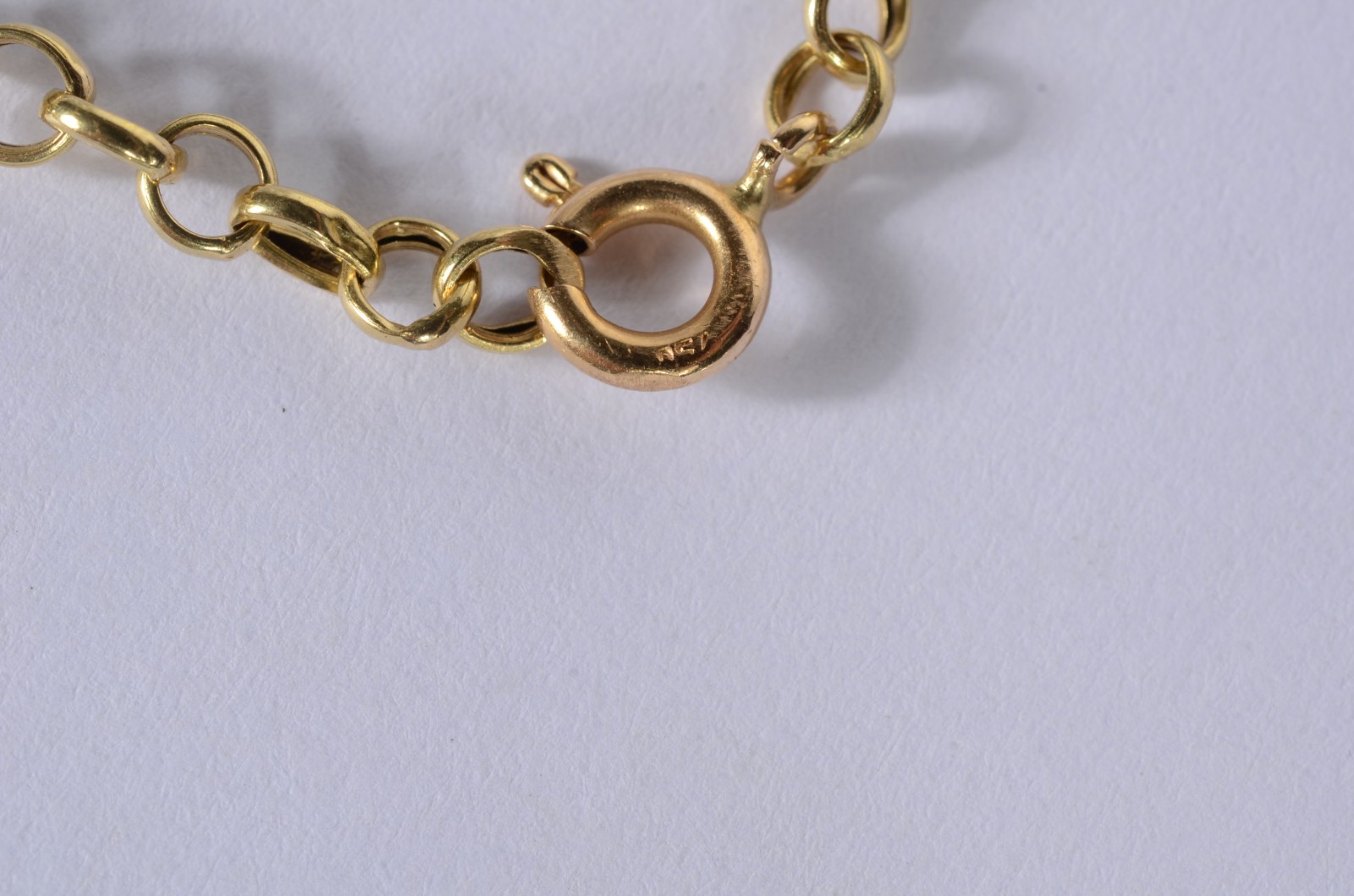 Pulseira com elos portugueses de ouro 18 k., contraste 750 mls. (Por... - foto 3 de 4