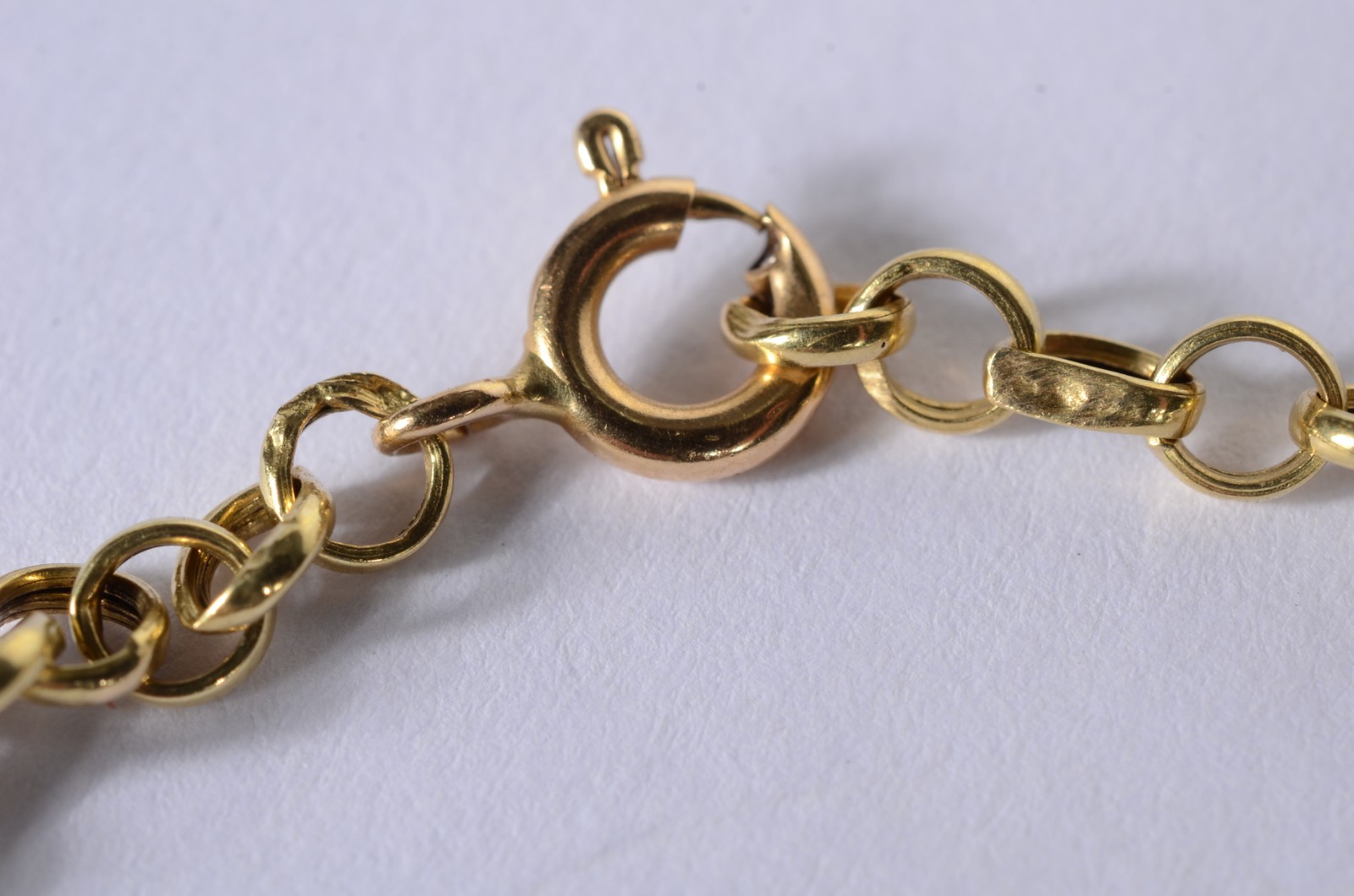 Pulseira com elos portugueses de ouro 18 k., contraste 750 mls. (Por... - foto 4 de 4