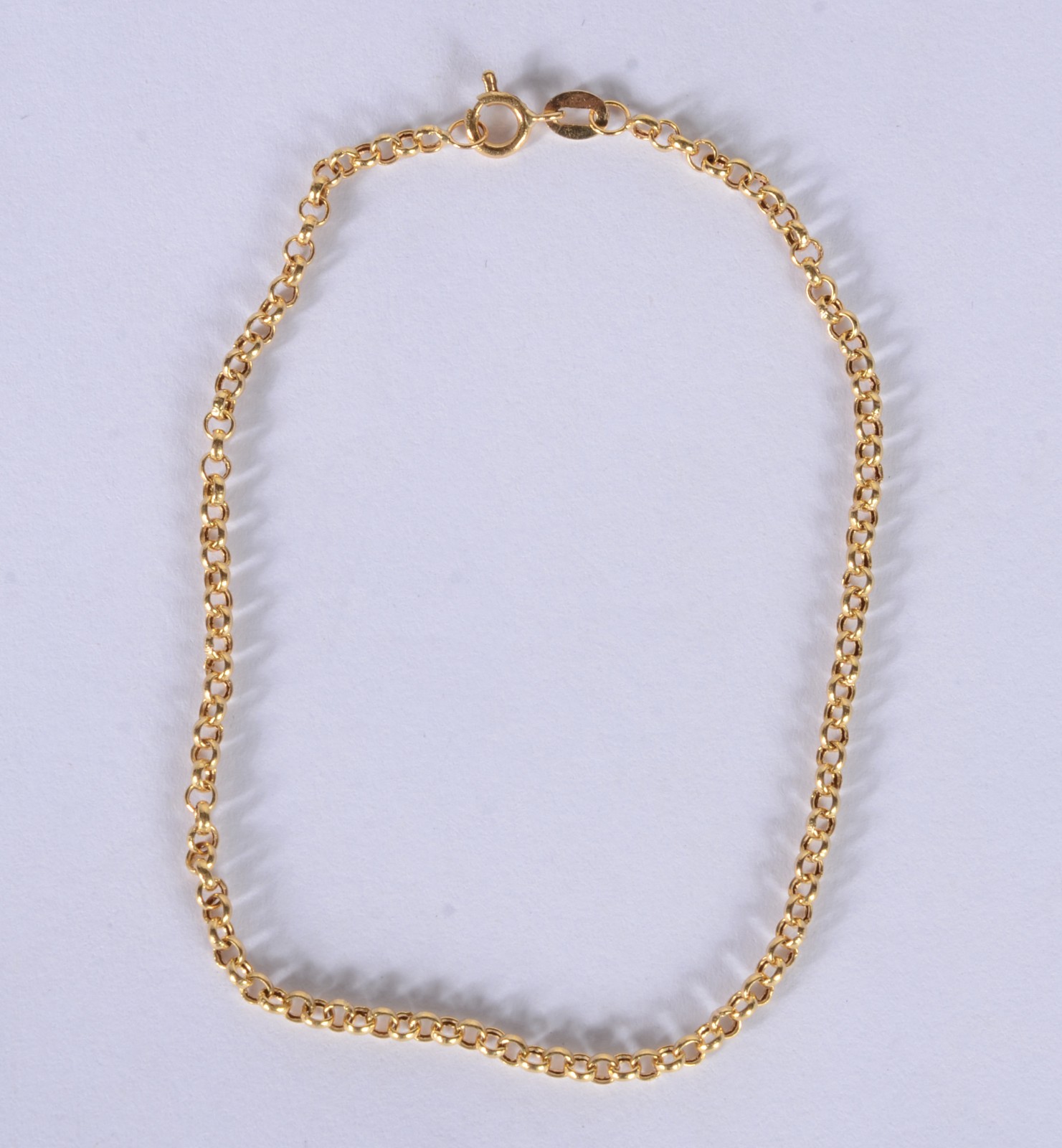 Pulseira de ouro 18 k., contraste 750 mls. (Por motivos de segurança... - foto 1 de 3