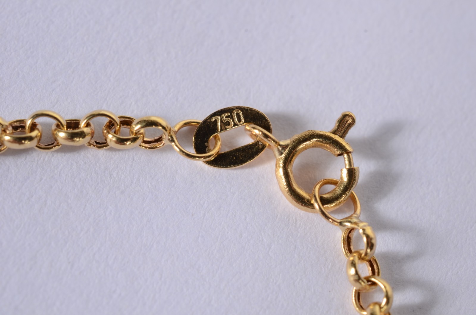 Pulseira de ouro 18 k., contraste 750 mls. (Por motivos de segurança... - foto 3 de 3