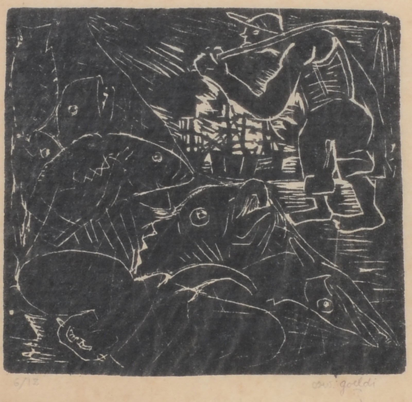 Oswaldo Goeldi (1895-1961), Pescador - foto 1 de 5