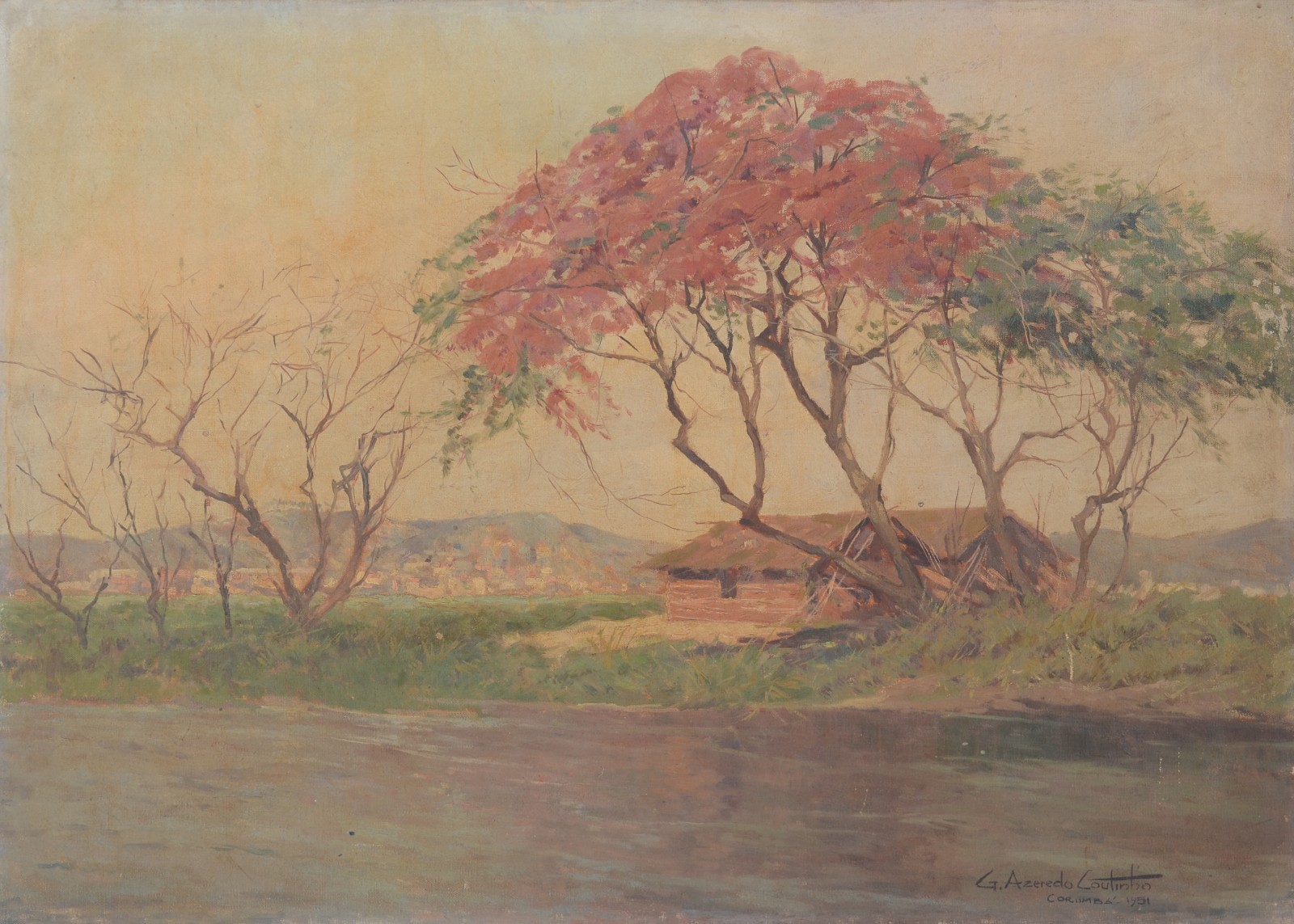 Gérson de Azeredo Coutinho (1900-1967), Margens do Rio Paraguay - Mato Grosso - foto 1 de 4