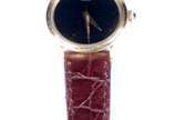 Baume & Mercier (1830),  - Relógio de pulso, caixa de ouro 18k., pulseira de couro.