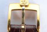 Baume & Mercier (1830),  - Relógio de pulso, caixa de ouro 18k., pulseira de couro.