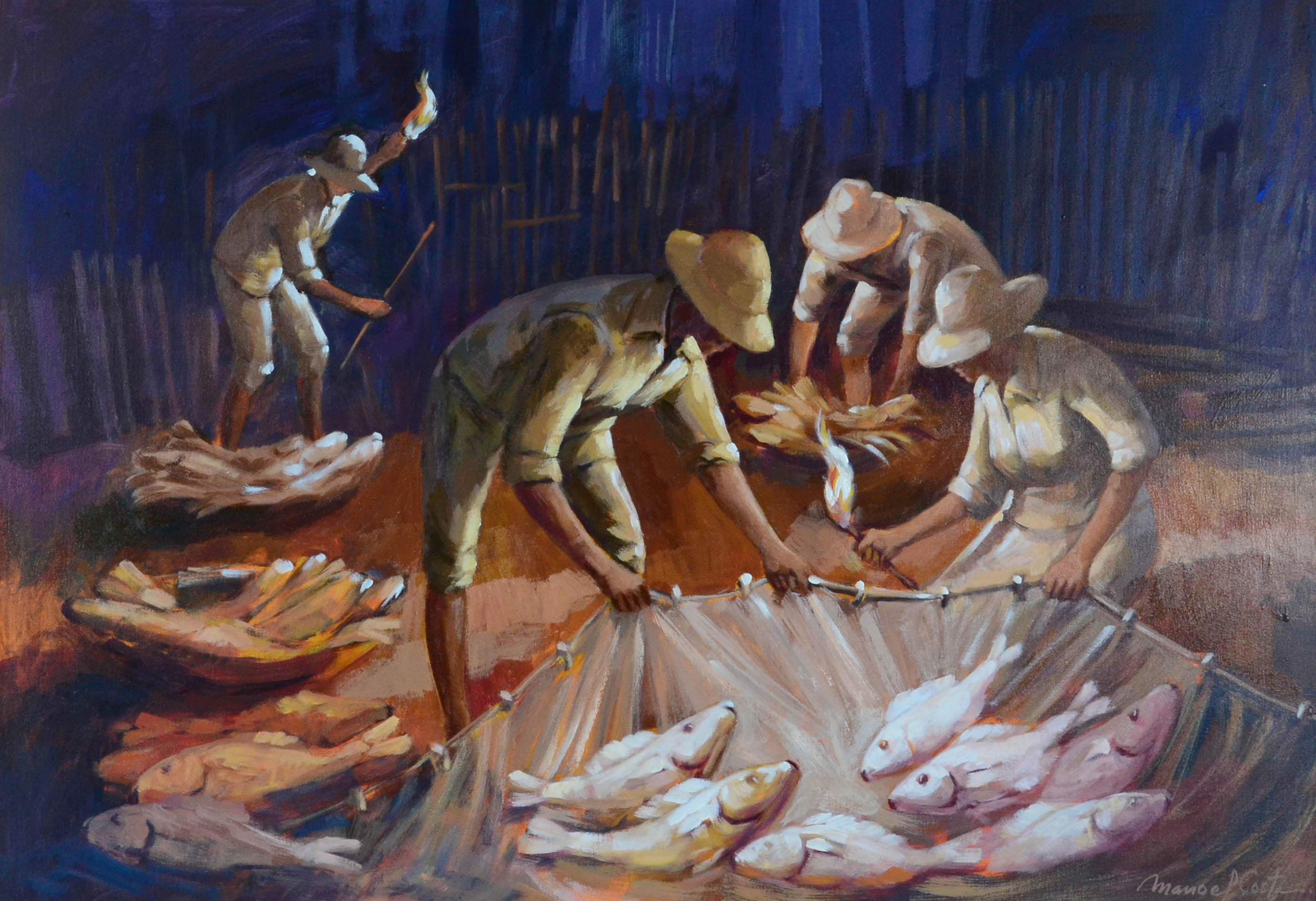 Manoel Costa (1943), Pesca noturna - foto 2 de 4
