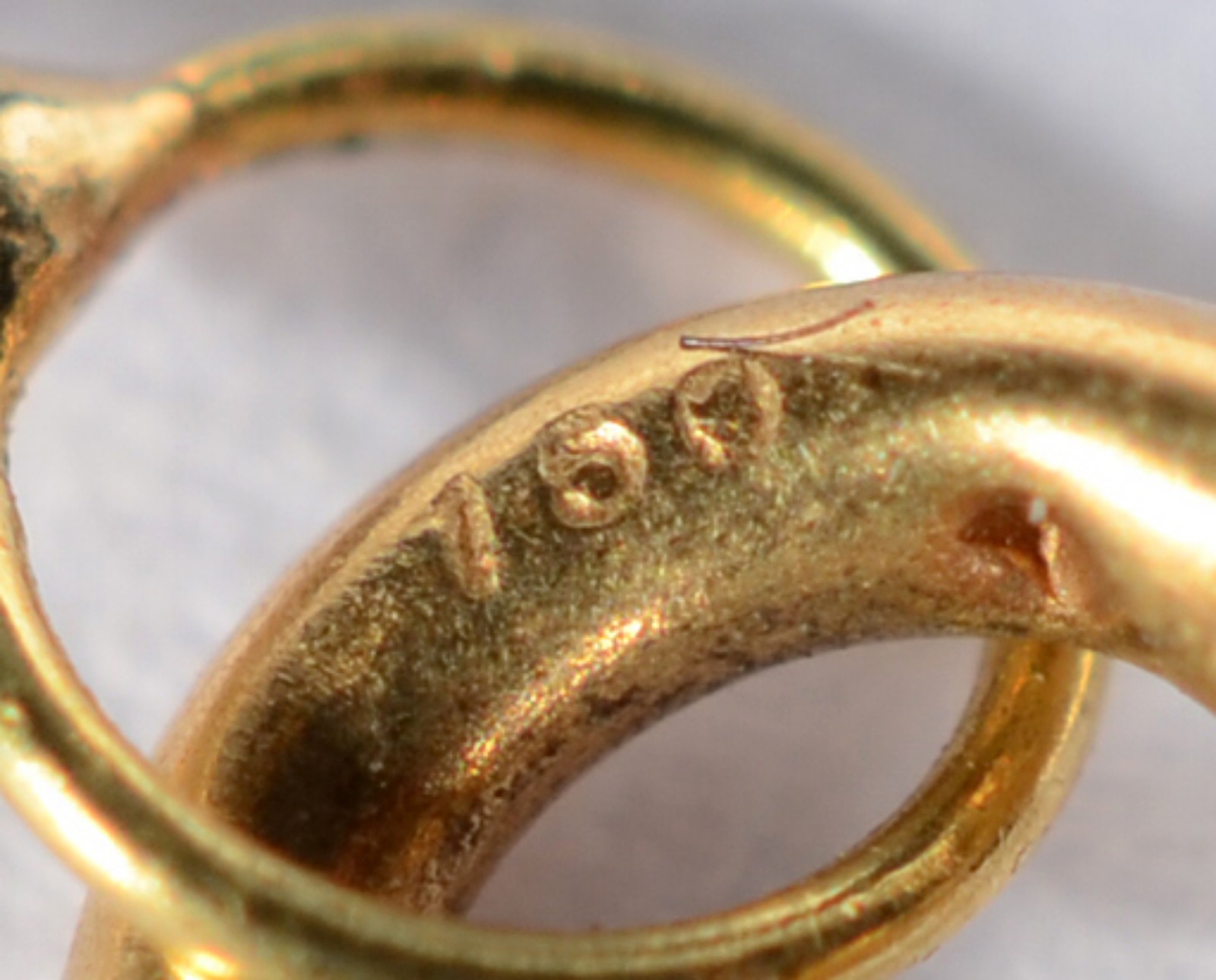 Pulseira de criança de ouro 18 k., contraste 750 mls com mini... - foto 3 de 5