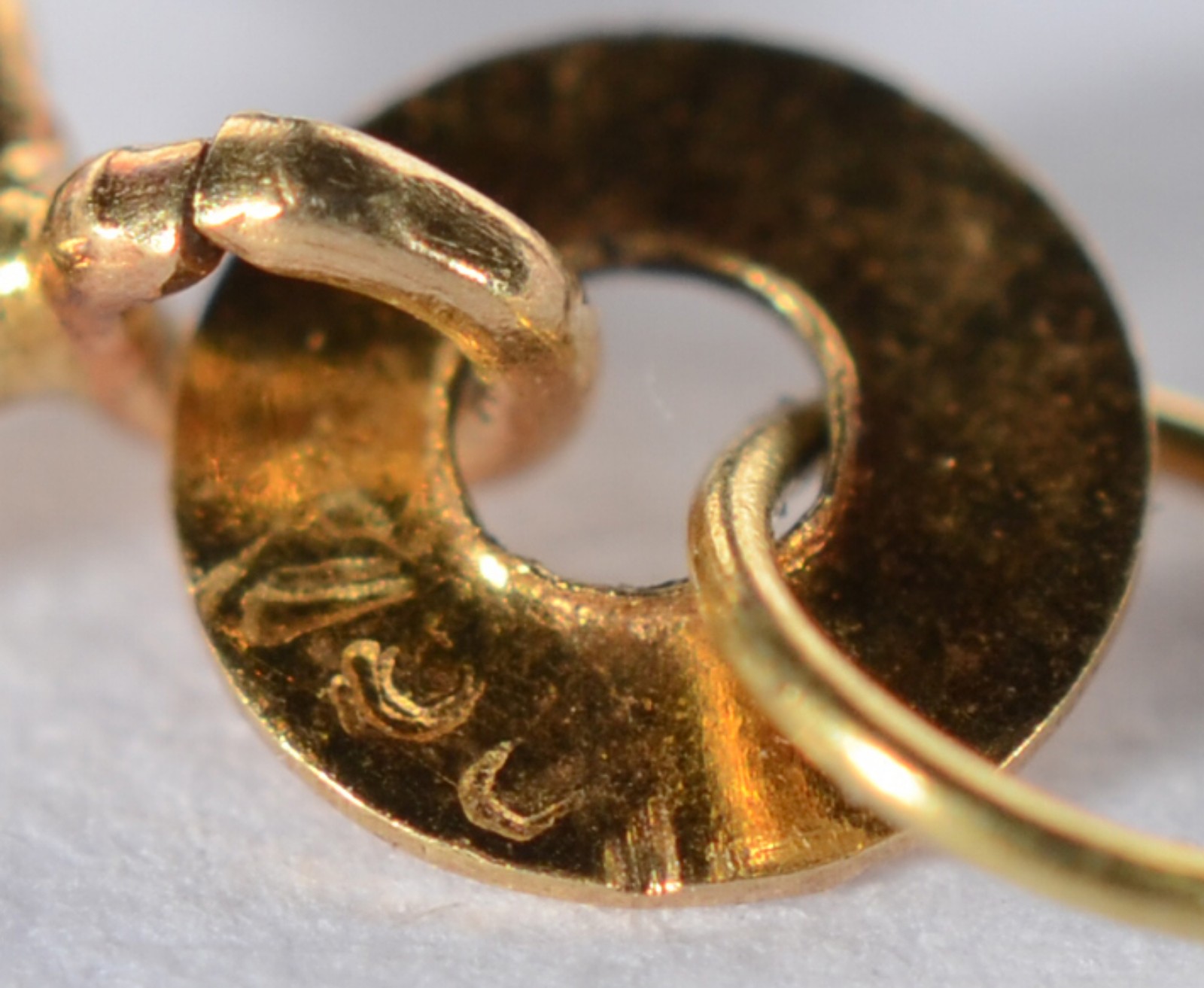 Pulseira de criança de ouro 18 k., contraste 750 mls com mini... - foto 4 de 5