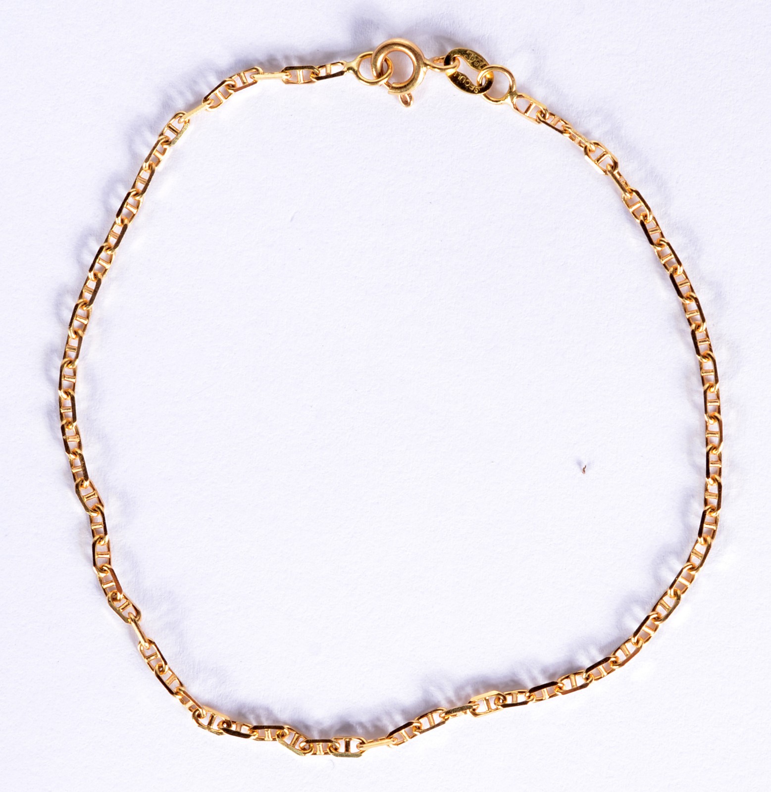 Pulseira de ouro 18 k., contraste 750 mls. (Por motivos de segurança... - foto 1 de 3