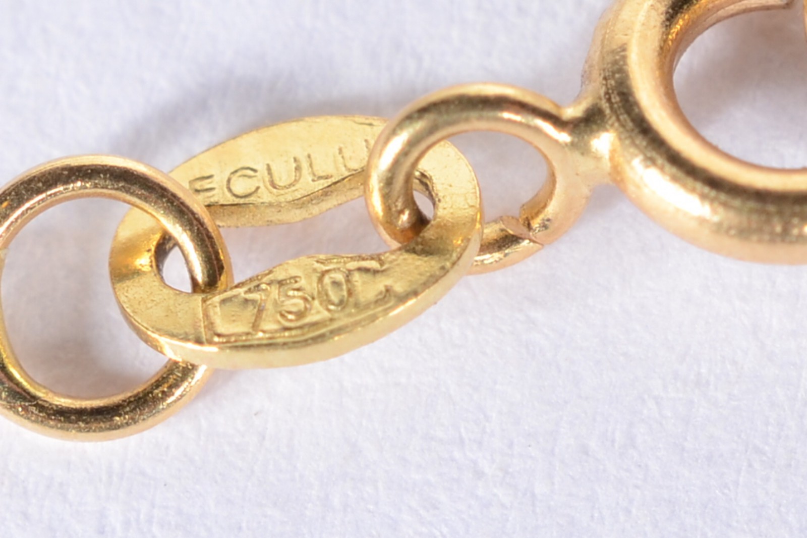 Pulseira de ouro 18 k., contraste 750 mls. (Por motivos de segurança... - foto 3 de 3