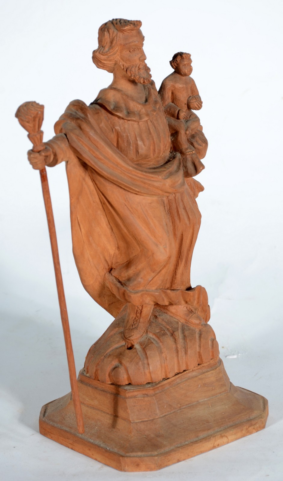 Arte popular - Escultura de madeira representando Sã José. - foto 4 de 8