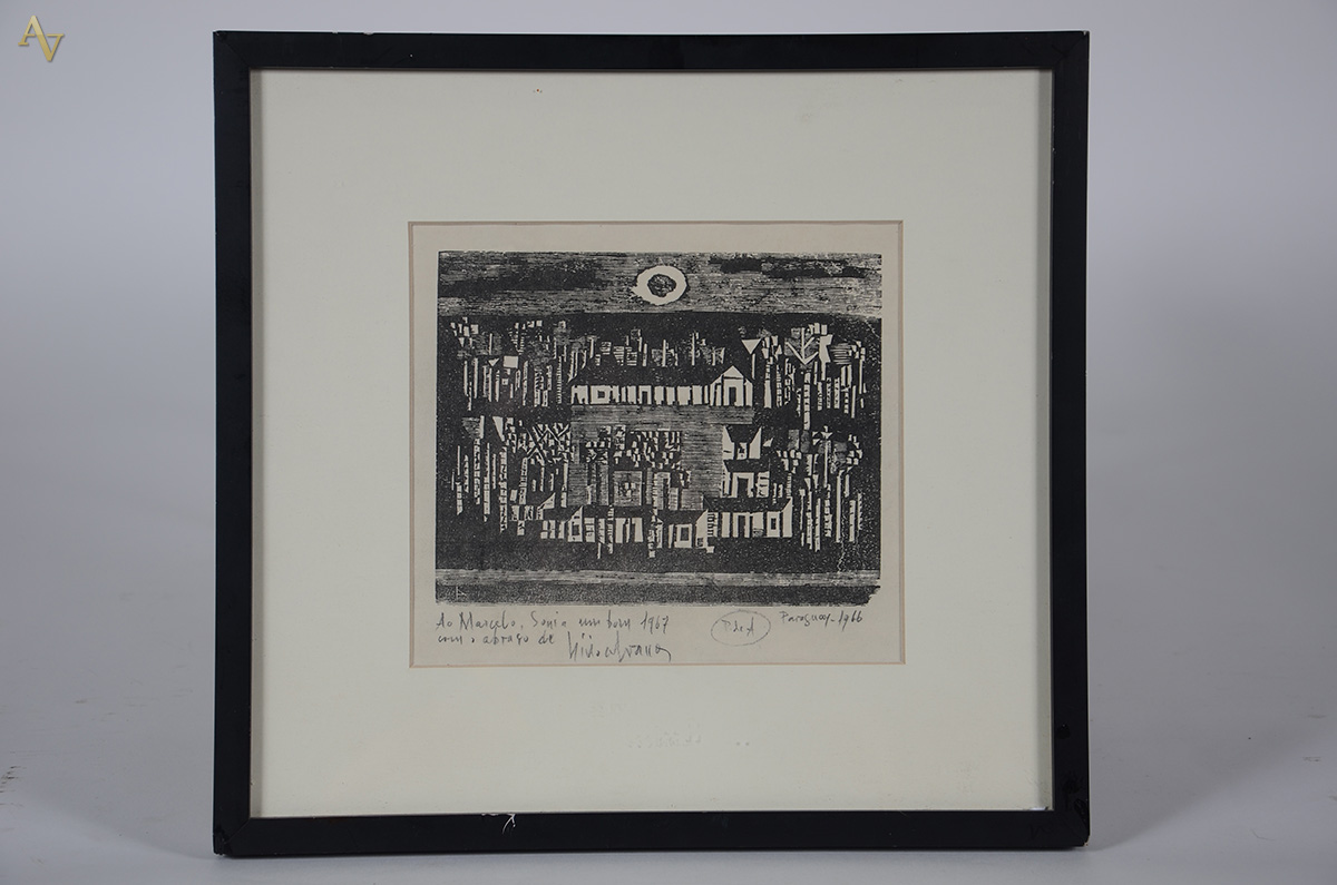 LIVIO ABRAMO (1903 - 1992) - xilogravura P.A. - 20 x 22 - ACID - foto 1 de 3