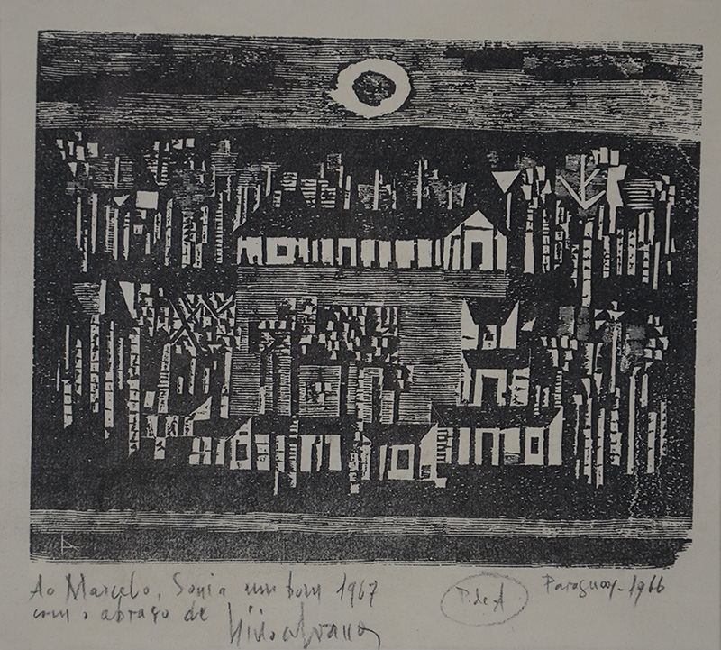 LIVIO ABRAMO (1903 - 1992) - xilogravura P.A. - 20 x 22 - ACID - foto 2 de 3