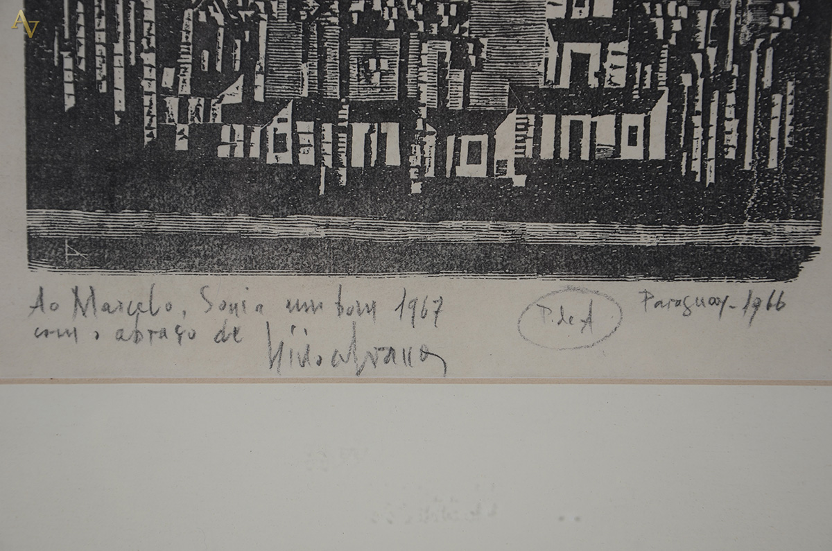 LIVIO ABRAMO (1903 - 1992) - xilogravura P.A. - 20 x 22 - ACID - foto 3 de 3