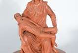 NILSON DE TRACUNHAÉM,  - Arte Popular - Escultura de barro cozido representando Pietá.