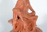 NILSON DE TRACUNHAÉM,  - Arte Popular - Escultura de barro cozido representando Pietá.
